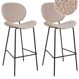 Centrotavola Decorativo Bar Chair Set 2 Boucle Light Nocciola LUANA