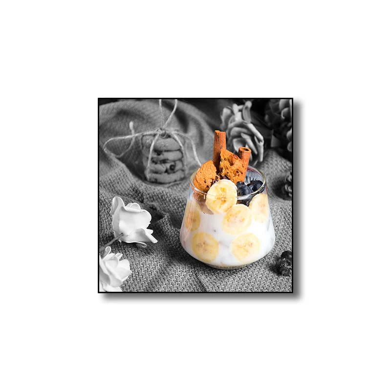 Fotografie Colazione su tela Decorazione da parete moderna con cibo gustoso colori chiari per un bar per Ospiti