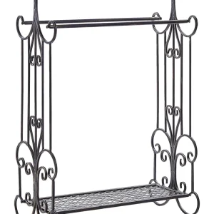 Towel Stand 60 x 90 cm Nero notte GLADIS