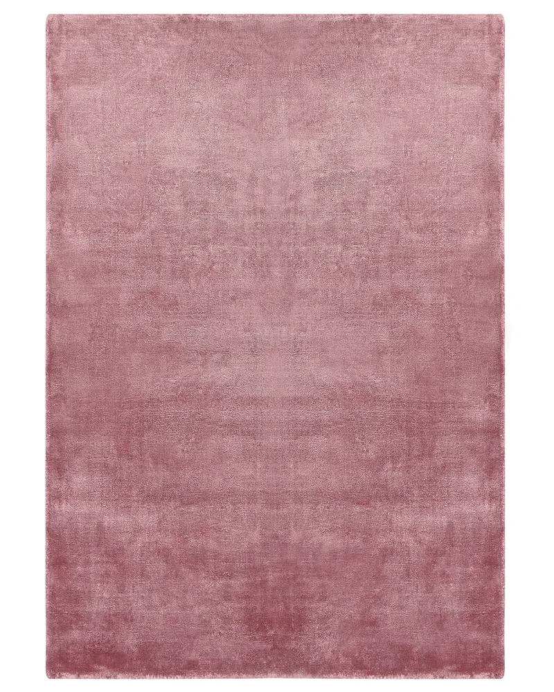 Viscose Area Rug 160 x 230 cm Pink GESI II