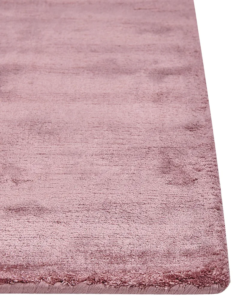Viscose Area Rug 160 x 230 cm Pink GESI II