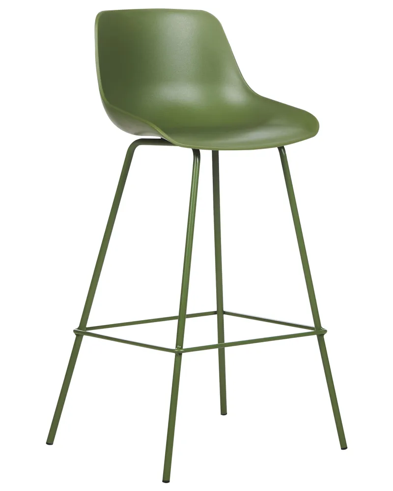 Bar Chair Set 2 Green EMMET