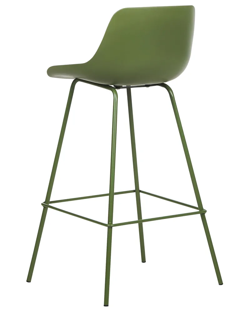 Bar Chair Set 2 Green EMMET
