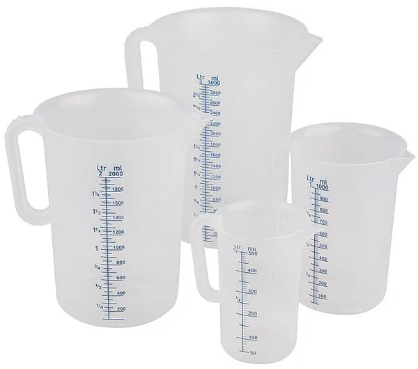 Misurino APS Ø 155 cm altezza: 21 cm 2 litri polipropilene con manico chiuso scala di misurazione rilievo all'est...