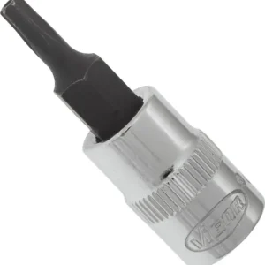 Punta per cacciavite VIGOR cava quadrata da 63 mm (1/4 pollice) profilo TORX antimanomissione T15H confezione da 10 V2138