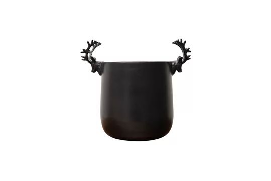 Secchiello per ghiaccio alluminio nero Cervo Chehoma - 37cm