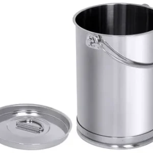 Secchio Contacto cilindrico da 10 l con pneumatico inferiore e coperchio 3003/010