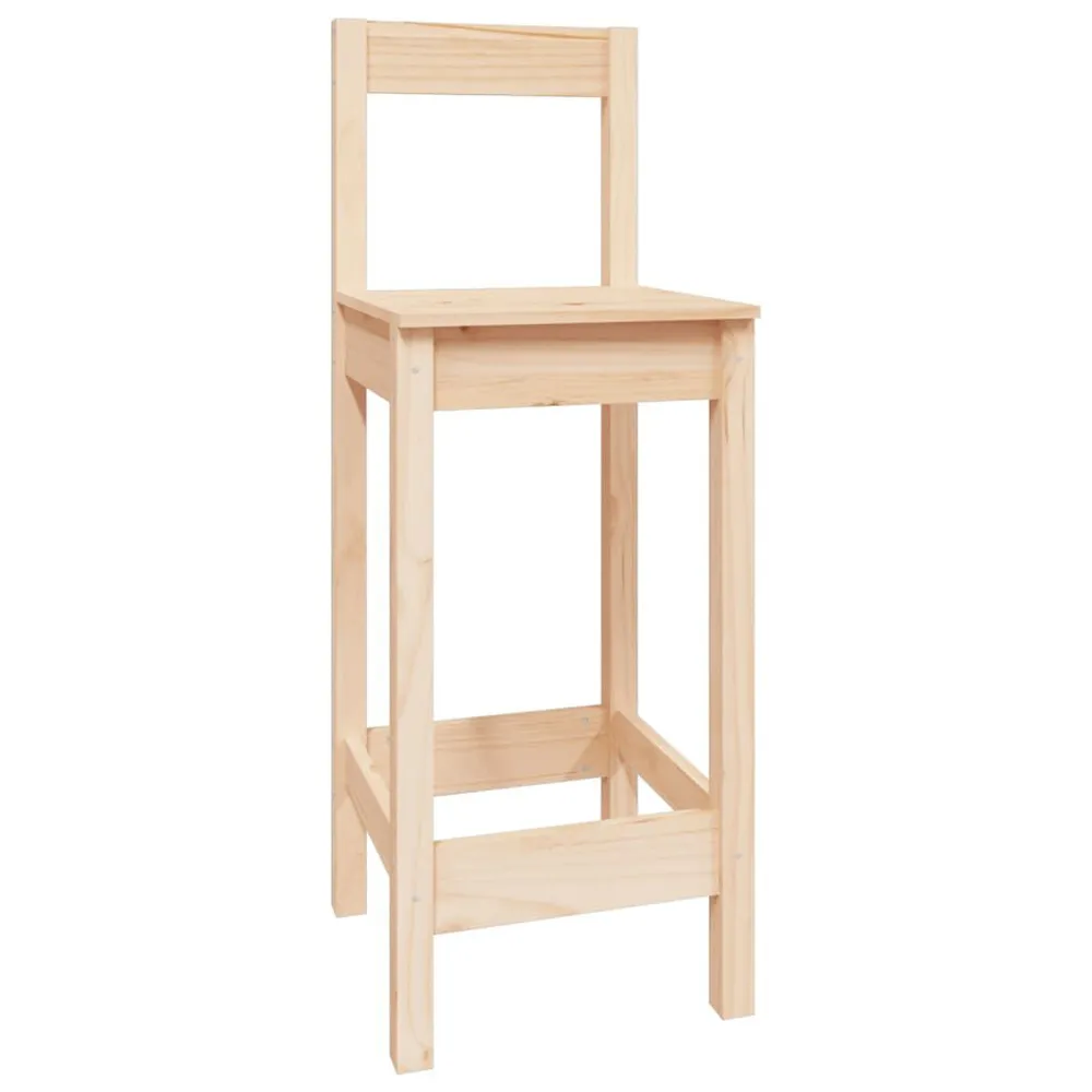 Set da Bar 5 pz Legno Massello di Pino