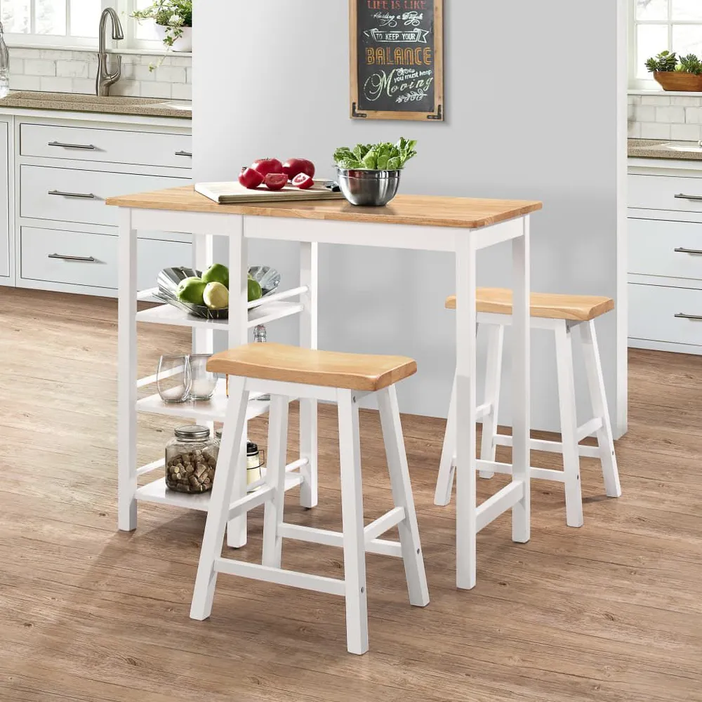 Set da Bar 3 pz MDF Bianco