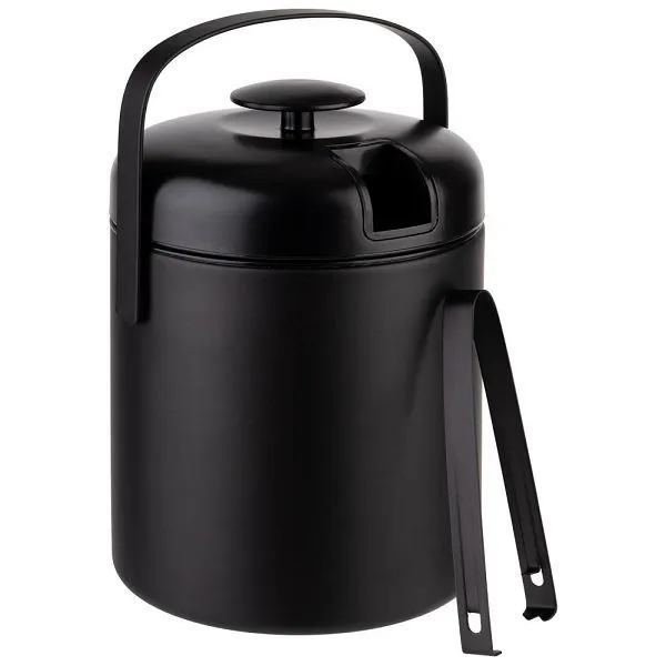 Set secchiello per ghiaccio APS nero Ø 14 cm altezza: 22 cm 13 litri 36016