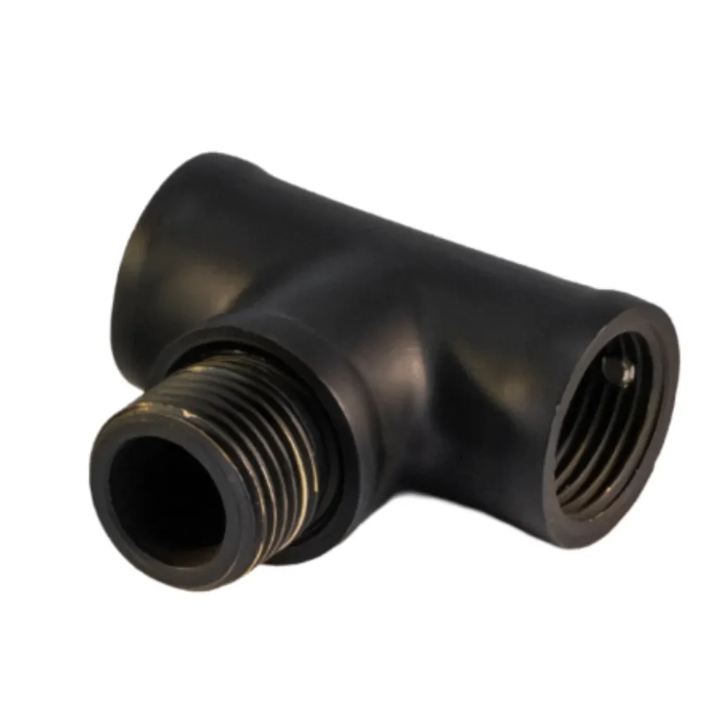 Caffè Grani Brilliance VB-S-TEE-BK Minuscolo T connector black finish