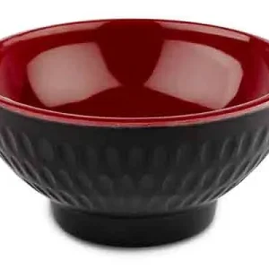 Ciotola APS -ASIA PLUS- Ø 75 cm altezza: 35 cm melamina interno: rosso lucido esterno: nero opaco 15416