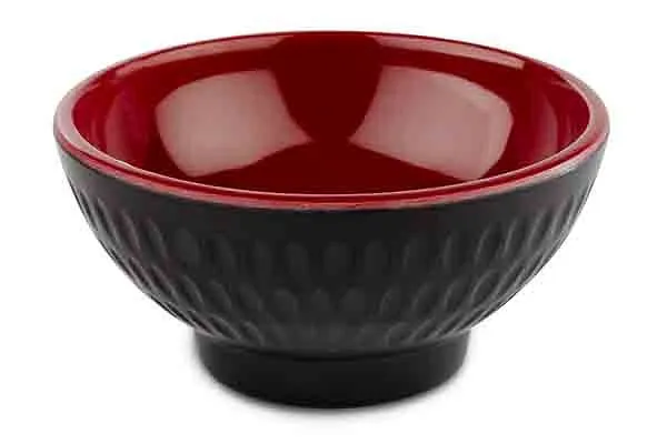 Ciotola APS -ASIA PLUS- Ø 75 cm altezza: 35 cm melamina interno: rosso lucido esterno: nero opaco 15416