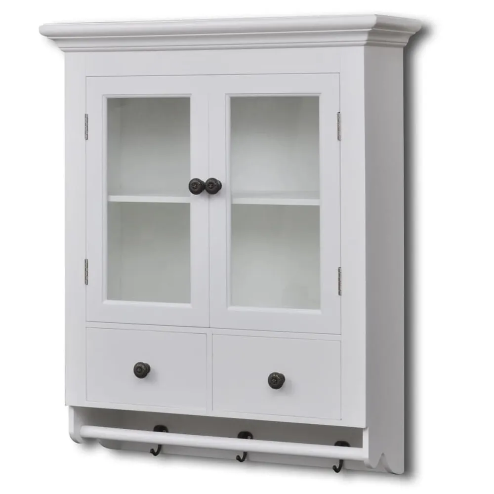 Pensile da Cucina Legno con Anta Vetro