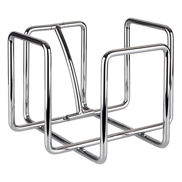 Portatovaglioli APS -HERO- 185 x 185 cm altezza: 14 cm metallo cromato per circa 95 tovaglioli 1/4 piega compreso peso 11768
