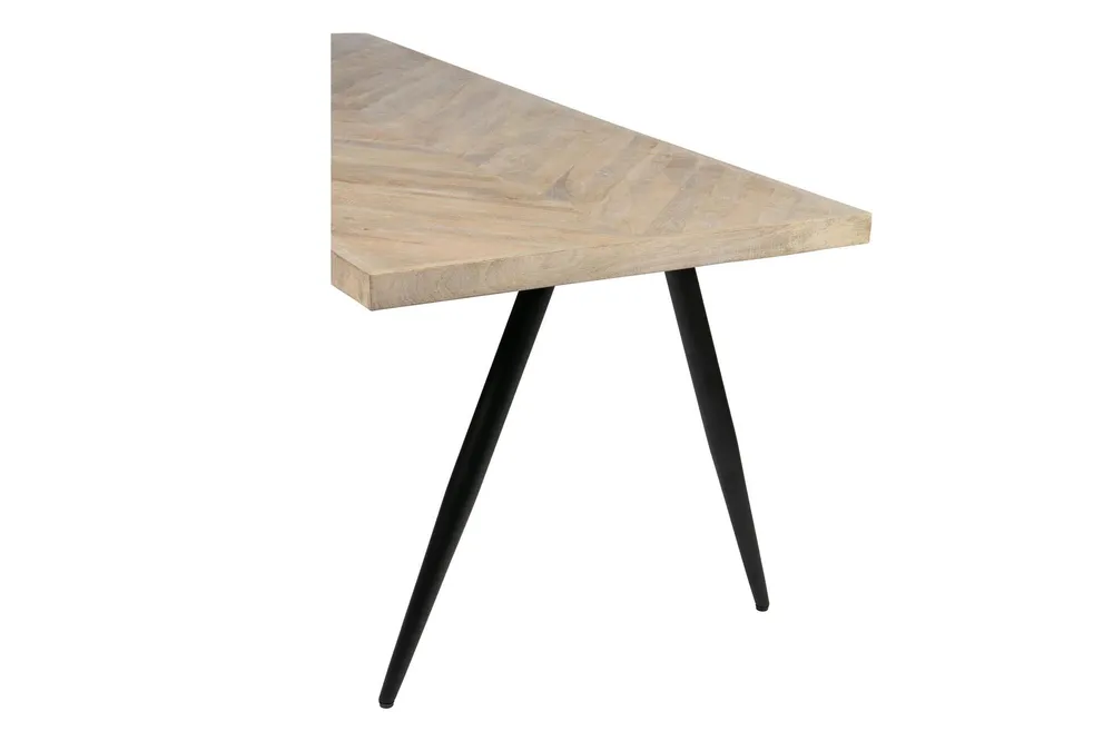 Piano del tavolo 200 x 90 legno di mango sabbia Tablo Woood - 200cm per Famiglie