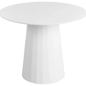 Portabottiglie Elegante Tavolo da pranzo bianco ⌀ 100 cm PLATO
