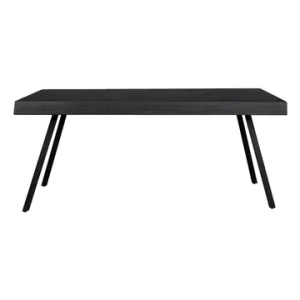 Portabottiglie Elegante Tavolo da pranzo legno nero Suri 220 cm White Label - 220cm