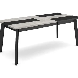 Premium Tavolo da Pranzo, 200, Per 10 persone, Gambe legno, Cemento