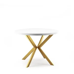 Premium Tavolo Da Pranzo EDDER DT90 90x166x76 Bianco