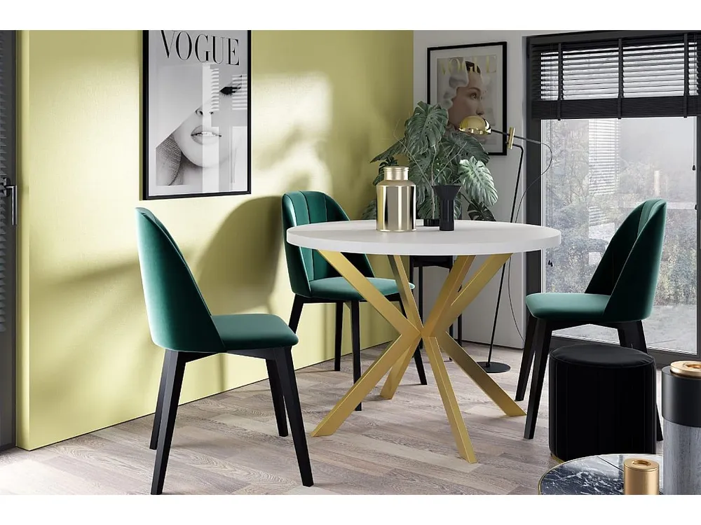 Premium Tavolo Da Pranzo EDDER DT90 90x166x76 Bianco