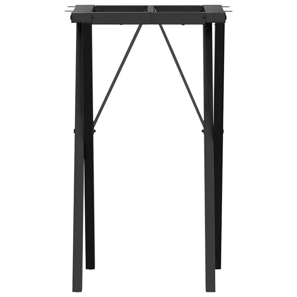 Sottobicchieri Telaio Gambe X per Tavolo da Pranzo 40x40x73 cm Acciaio