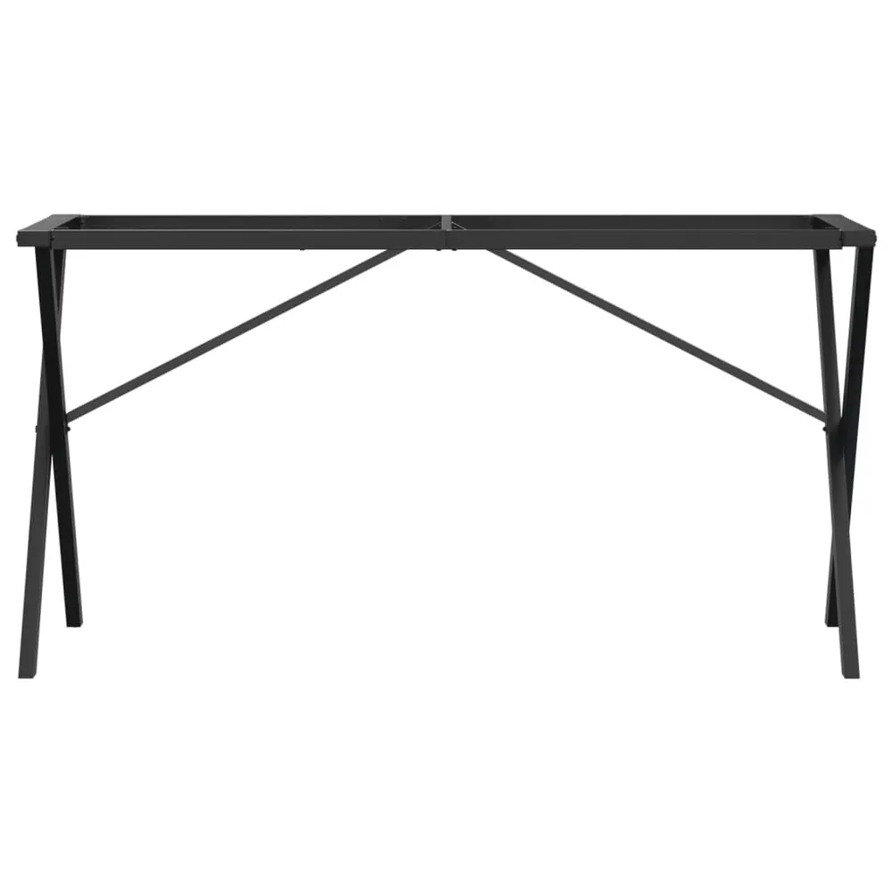Sottobicchieri Telaio Gambe X per Tavolo da Pranzo 120x60x73 cm Acciaio
