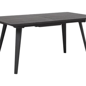 Tavolo da pranzo estensibile legno nero 160/200 x 90 cm IRVINGTON | Spedizione Veloce