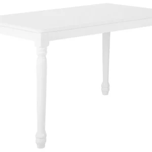 Tavolo da pranzo legno bianco 120 x 75 cm CARY con 12 Pezzi