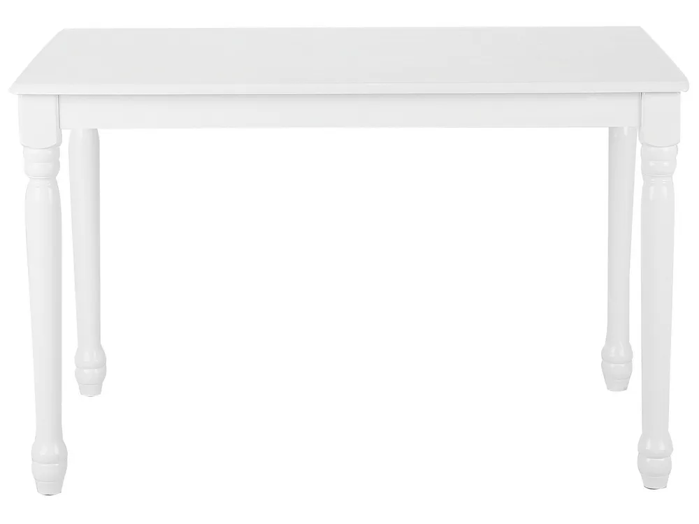 Tavolo da pranzo legno bianco 120 x 75 cm CARY con 12 Pezzi