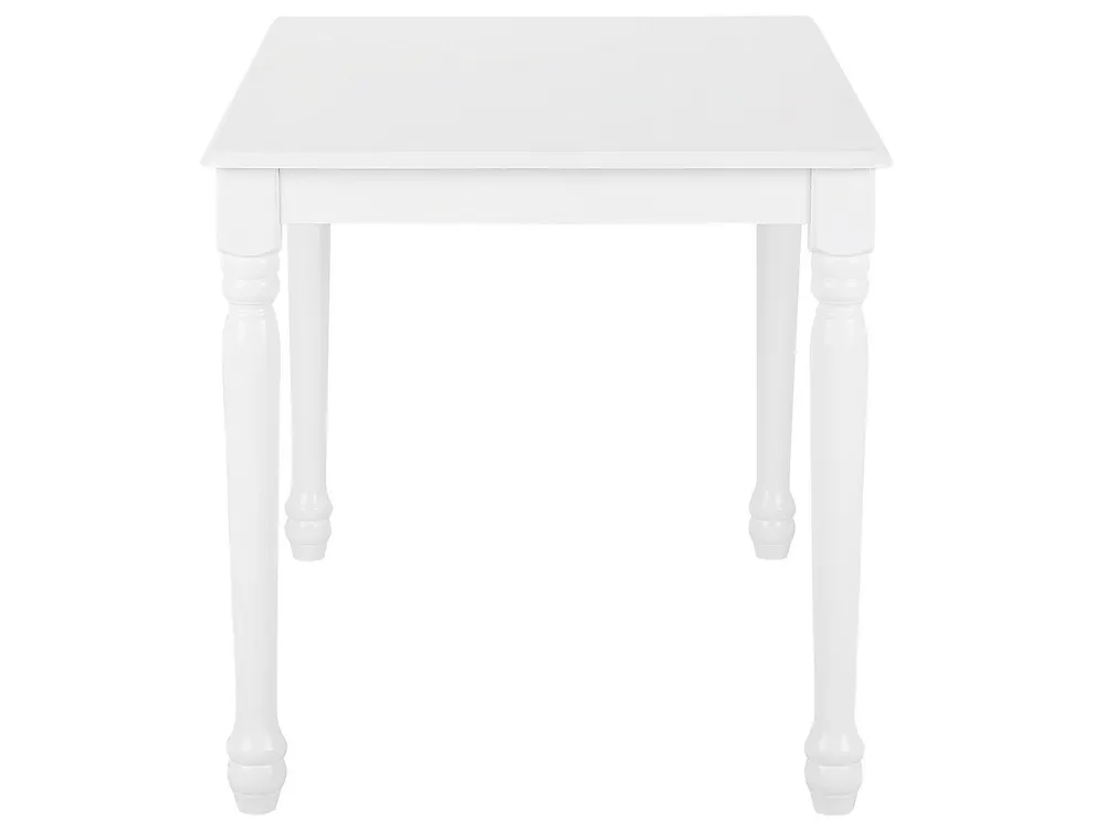Tavolo da pranzo legno bianco 120 x 75 cm CARY con 12 Pezzi