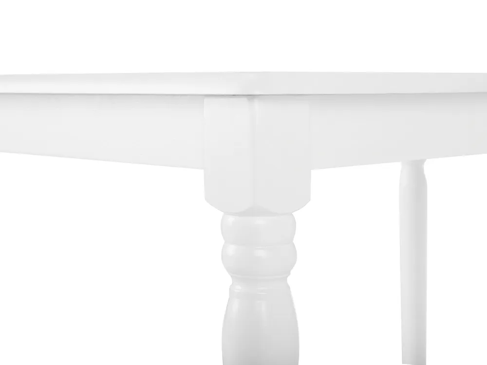 Tavolo da pranzo legno bianco 120 x 75 cm CARY con 12 Pezzi