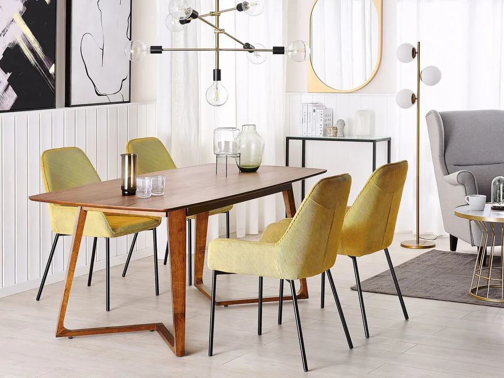 Tavolo da pranzo legno fosco 180 x 90 cm HUXTER