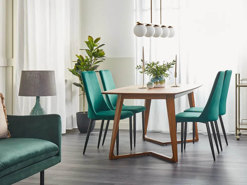 Tavolo da pranzo legno fosco 180 x 90 cm HUXTER