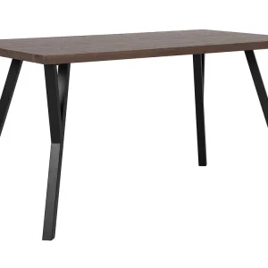 Tavolo da pranzo legno ombroso e nero 140 x 80 cm BRAVO