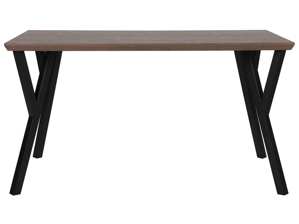 Tavolo da pranzo legno ombroso e nero 140 x 80 cm BRAVO