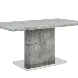 Tavolo da pranzo MDF cemento 160 x 90 cm PASADENA Cristallo Sfaccettato