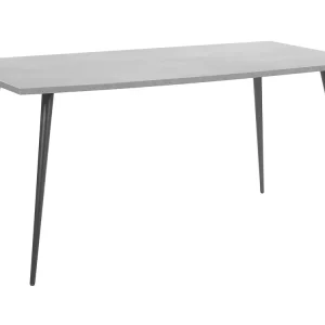 Tovaglia Festiva Tavolo da pranzo effetto cemento e nero 160 x 80 cm SANTIAGO