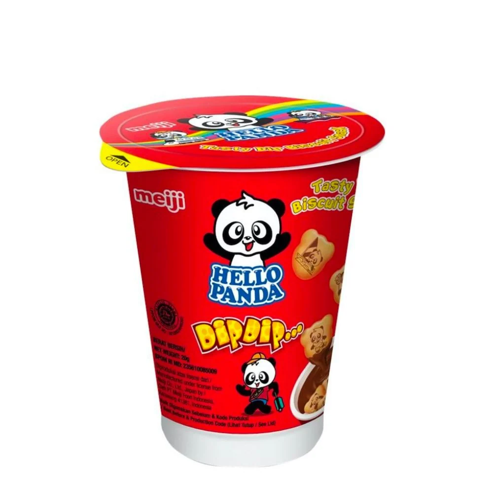 Hello Panda Dip Dip Choco, biscotti con crema al cioccolato da 20g