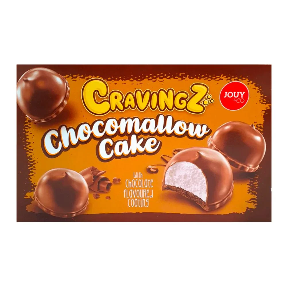 Jouy&Co Cravingz Chocomallow Choco Cake, biscotti al marshmallow ricoperti di cioccolato da 150g