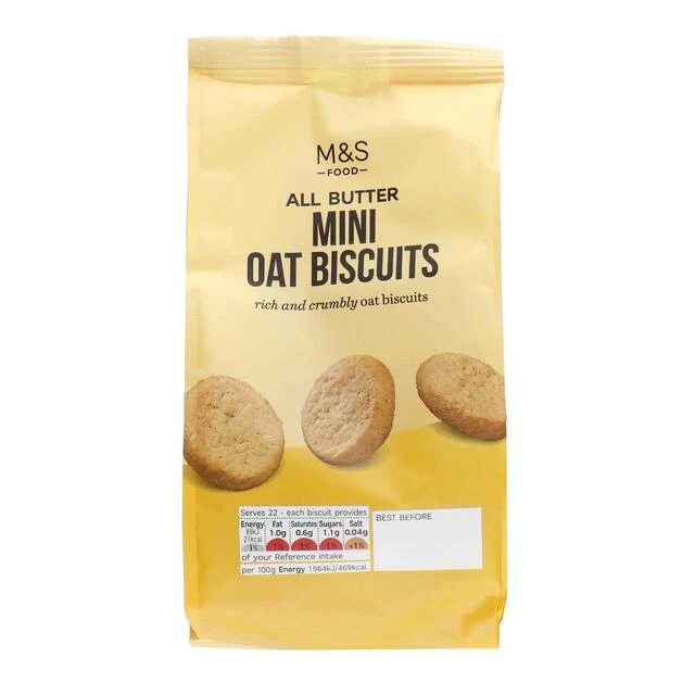 M&S Mini Biscotti all'Avena 100g
