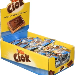 Oro Ciok 20x Biscotti Oro Ciok Cioccolato Al Latte Monoporzione Con Due Biscotti 50 Gr Snack Merendina Monoporzione Confez...