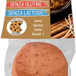 Pacchetto di 3 biscotti alla cannella senza glutine e senza lattosio di 35g ( biscottificio artigianale vaiani).