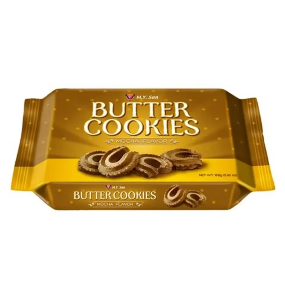M.Y. San Butter Cookies Mocha Flavor, biscotti al gusto mocha da 165g