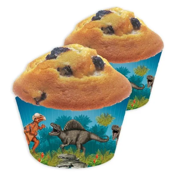 Stampi per muffin dinosauri, 40 pezzi.