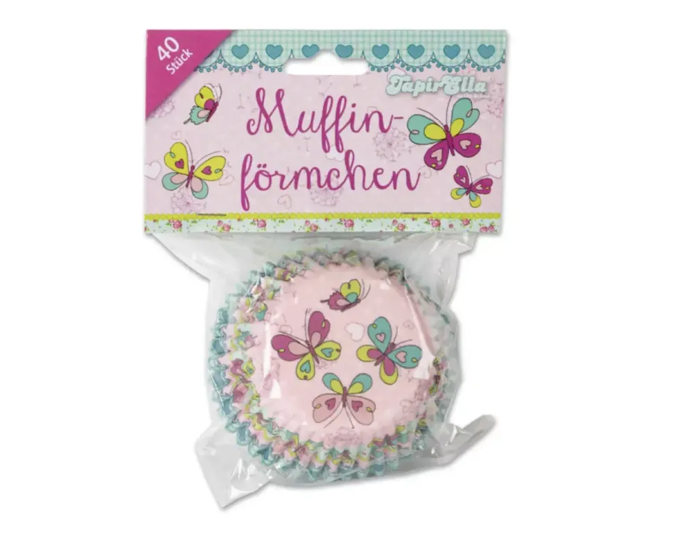 Stampi per muffin TapirElla butterfly, 40 pezzi.