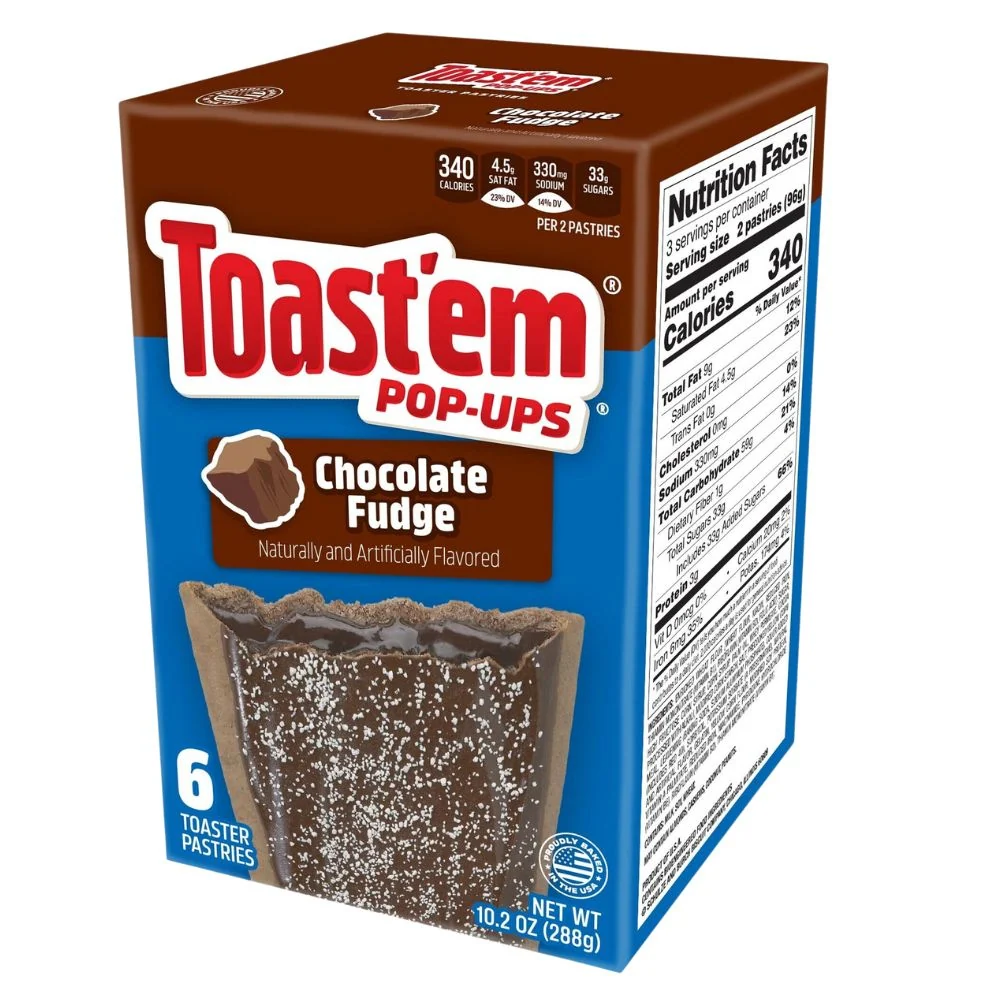 Toast'em Pop-Ups Frosted Chocolate Fudge, biscotti con crema al cioccolato da 288g
