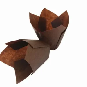 Schneider stampo per muffin tulipano marrone base 50 mm altezza 55 mm conf. da 1000 122270