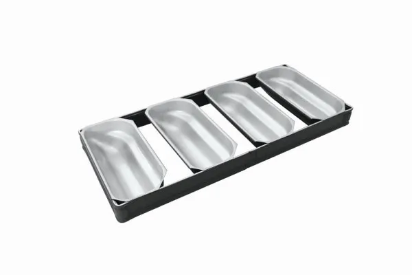 Gruppo stampo Stollen Schneider 4 parti alluminio - per impasto da 400 g 154900