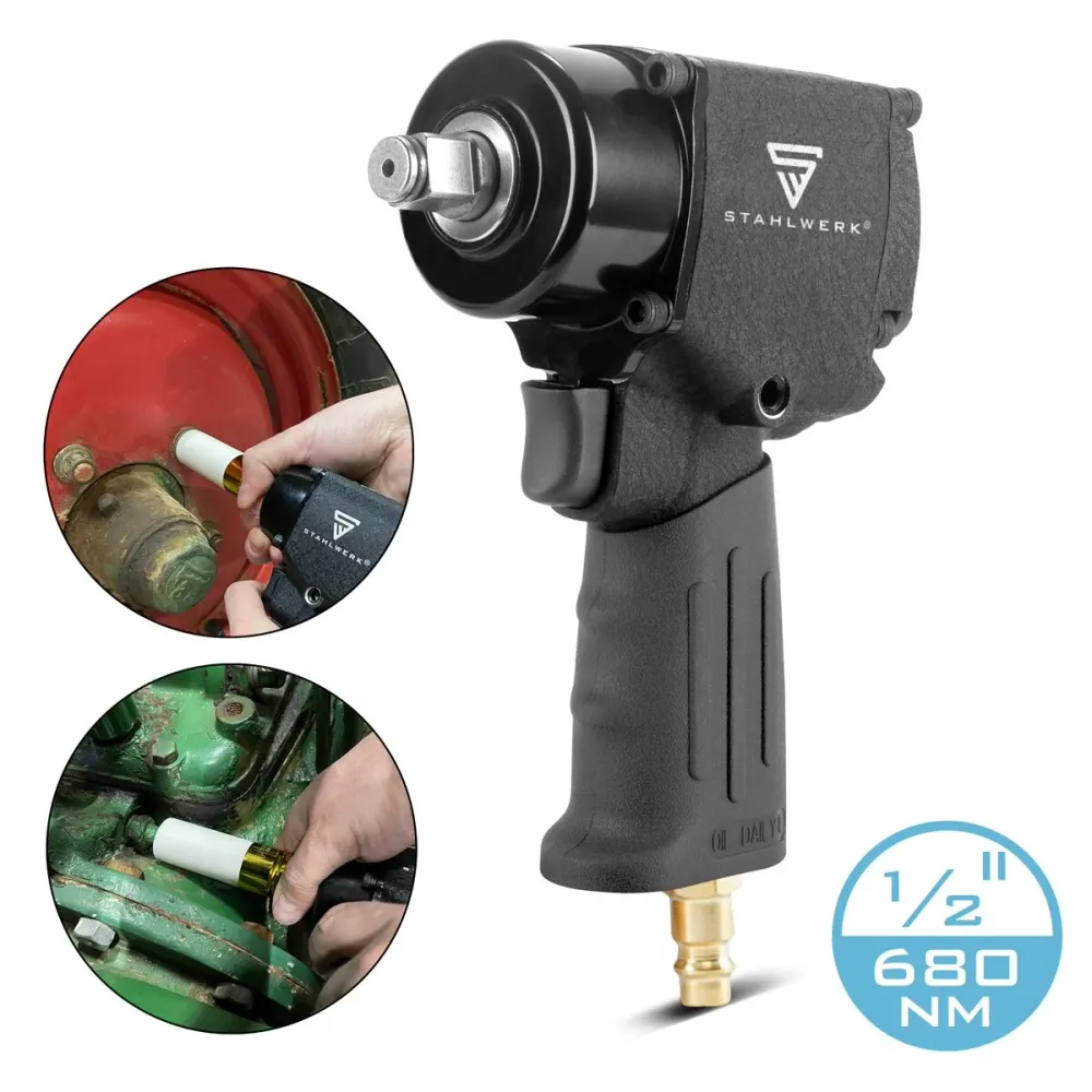 Acciaio acciaio Brocca ad aria compressa DSS-680 ST con 680 nm, 10.000 giri / min e ½ "Registrazione di cacciaviti rotazio...